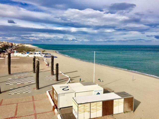 Barcaresa-Villa Vue Mer Acces Direct Plage - Piscine Le Barcarès Buitenkant foto